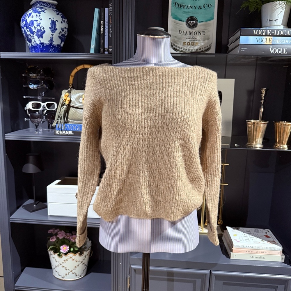 Vero Moda Tan Boatneck Sweater – Size XS